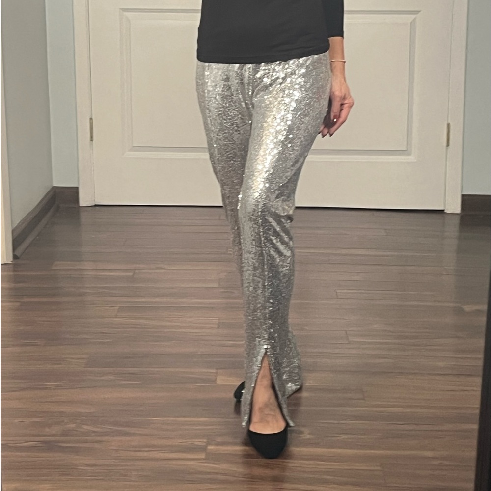 Wayf silver sequins pants size S